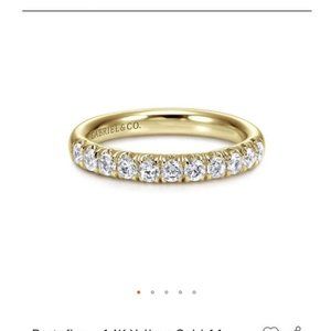 Gabriel & Co 14kt Yellow Band Ring